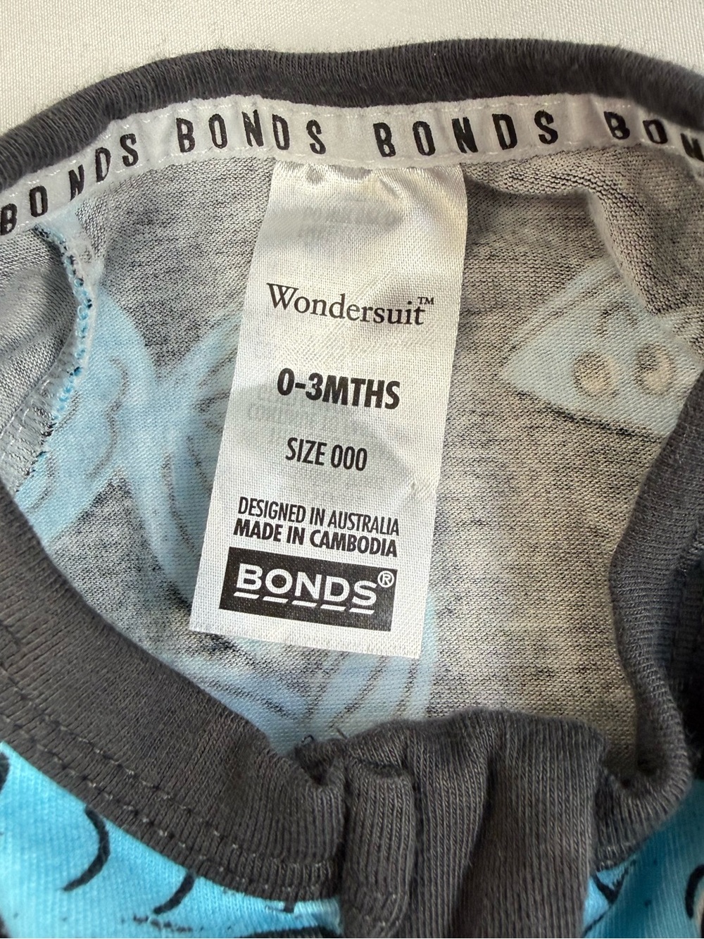 BONDS Wondersuit Fish Zip Romper Lot Size 000 0-3m Coastal Ocean Baby Pajamas - Picture 6 of 15